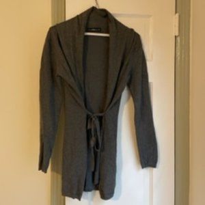 ZARA Grey Knit Shawl Collar Cardigan